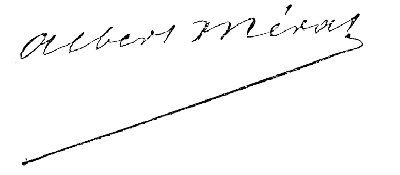 Signature de Albert Mérat