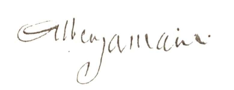 Signature de Albert Samain