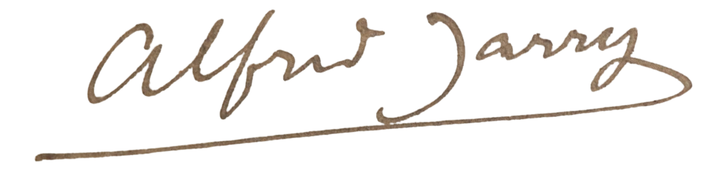 Signature de Alfred Jarry