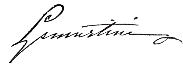 Signature de Alphonse de Lamartine