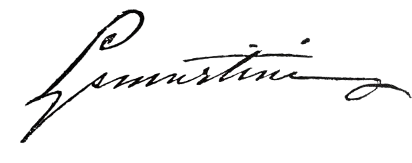 Signature de Alphonse de Lamartine