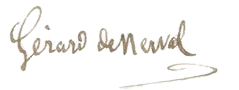 Signature de Gérard de Nerval