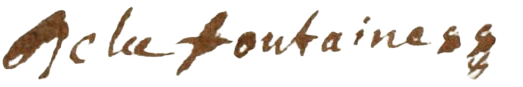 Signature de Jean de La Fontaine