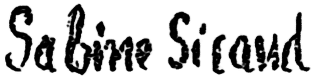 Signature de Sabine Sicaud