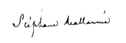 Signature de Stéphane Mallarmé