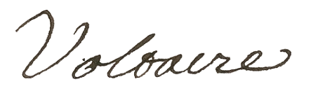 Signature de Voltaire