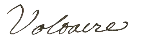 Signature de Voltaire